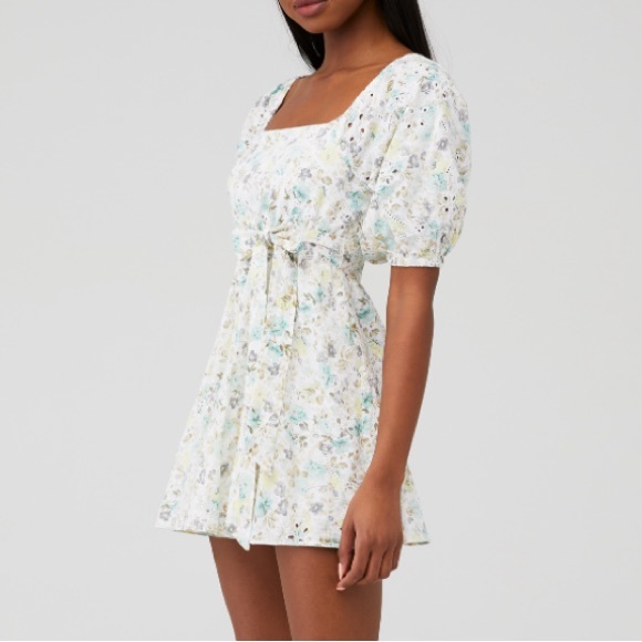 Minkpink Irwin Mini Dress w Puff Sleeves - Picture 2 of 5